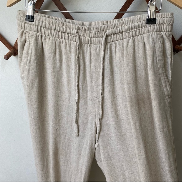 Linen Drawstring Lounge Pants - Picture 7 of 12